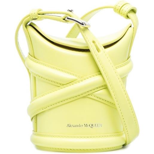 Alexander McQueen borsa a tracolla the curve micro - verde
