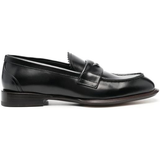 Alexander McQueen mocassini con decorazione - nero