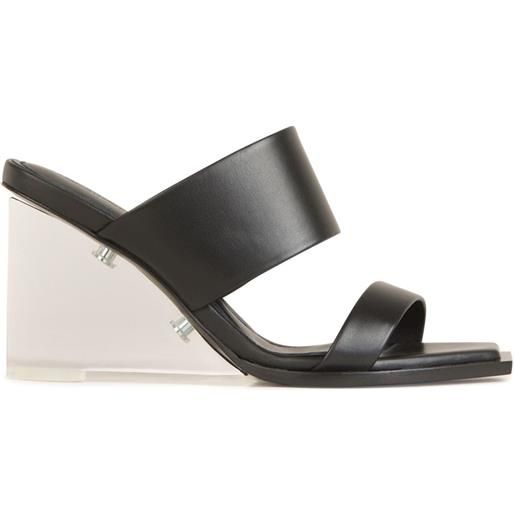 Alexander McQueen mules in pelle - nero