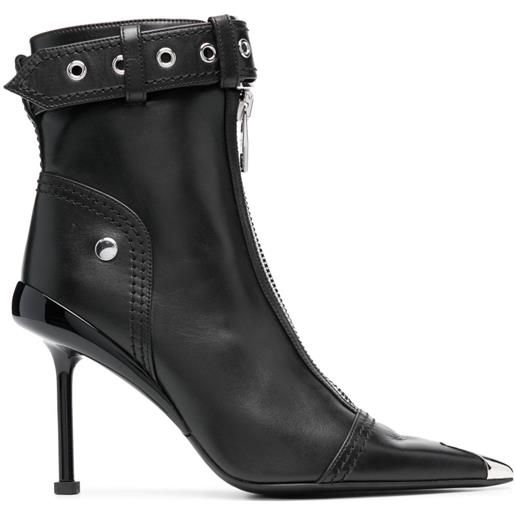 Alexander McQueen stivaletti con fibbia - nero