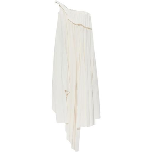 Alexander McQueen abito midi asimmetrico - toni neutri