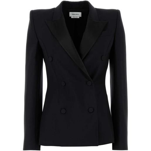 Alexander McQueen blazer doppiopetto - nero