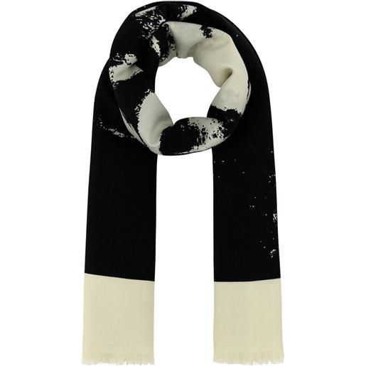 Alexander McQueen foulard con stampa - nero