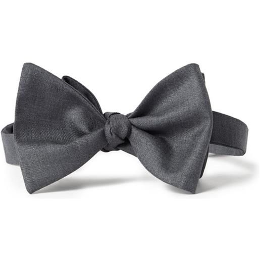 Brunello Cucinelli papillon effetto mélange - grigio