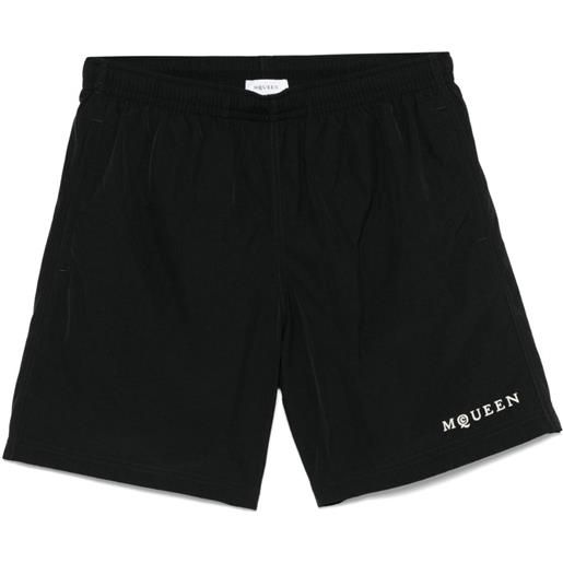 Alexander McQueen costume da bagno con ricamo - nero