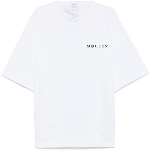Alexander McQueen t-shirt in cotone - bianco