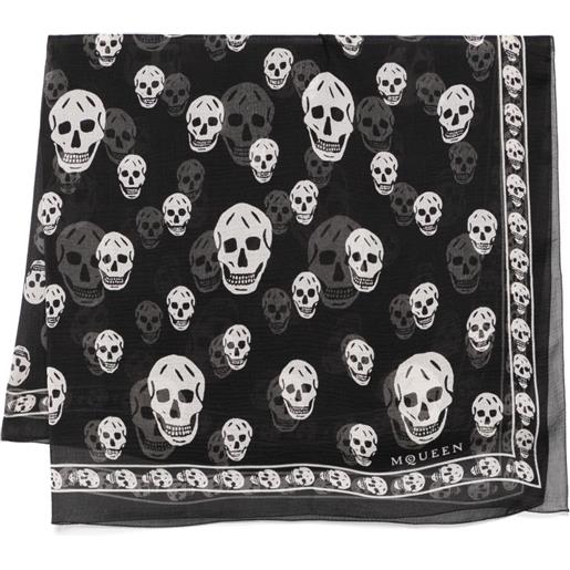 Alexander McQueen foulard con stampa - nero