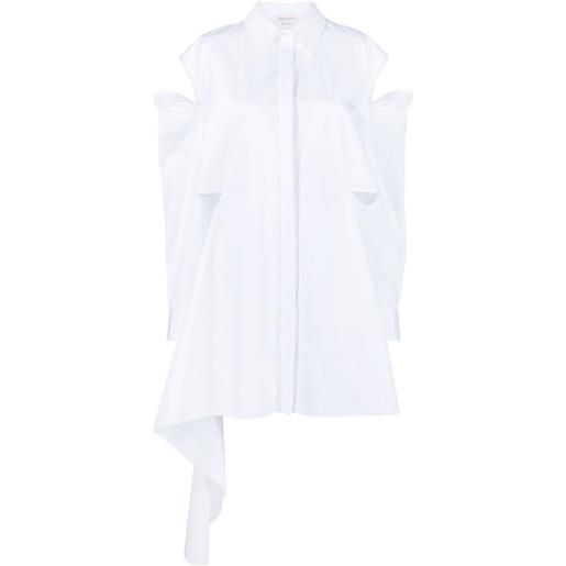 Alexander McQueen chemisier con inserti - bianco