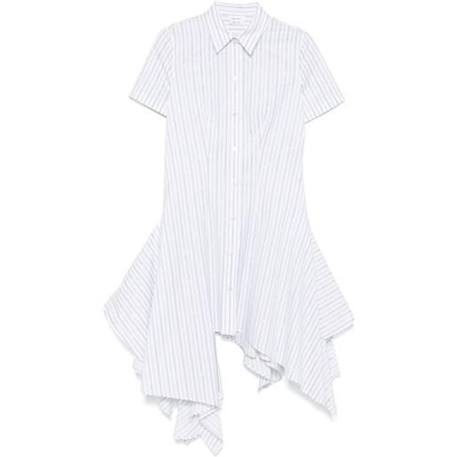 Alexander McQueen chemisier a righe - bianco