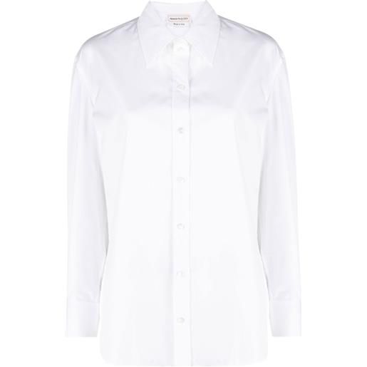Alexander McQueen camicia a maniche lunghe - bianco
