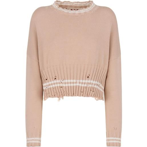 Marni maglione crop - toni neutri