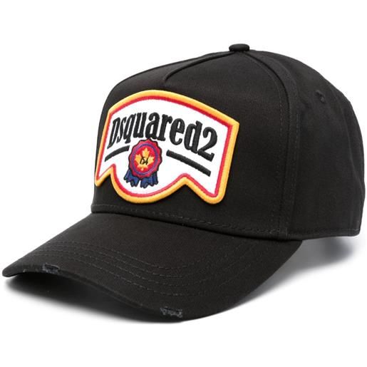 DSQUARED2 cappello da baseball con logo - nero