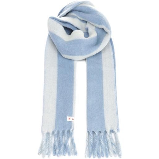 Marni sciarpa a righe - blu