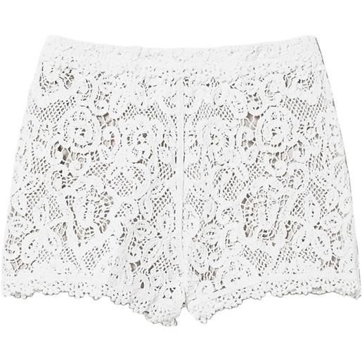 TWINSET shorts corti in maglia - bianco