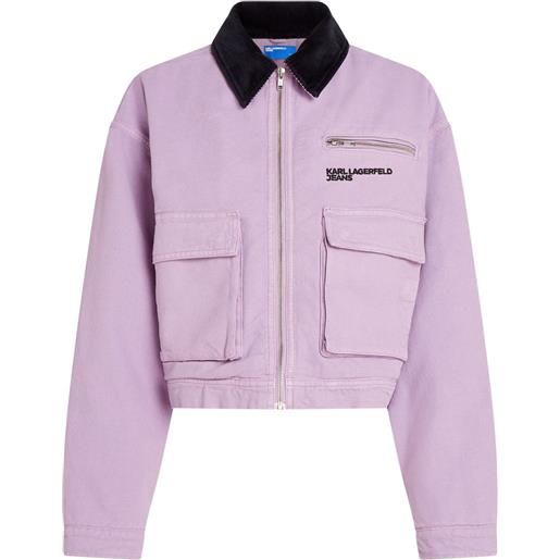 Karl Lagerfeld Jeans giacca cargo - viola