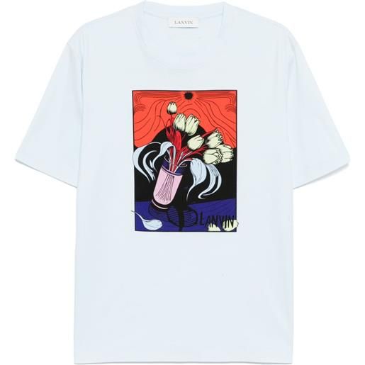 Lanvin t-shirt con stampa - blu