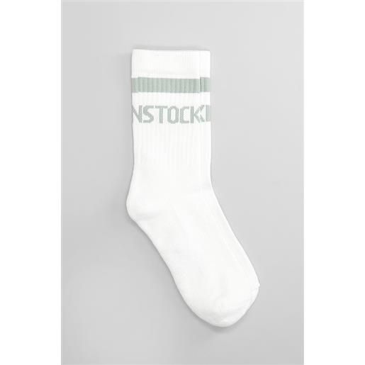 Birkenstock calzini cotton crew in cotone bianco