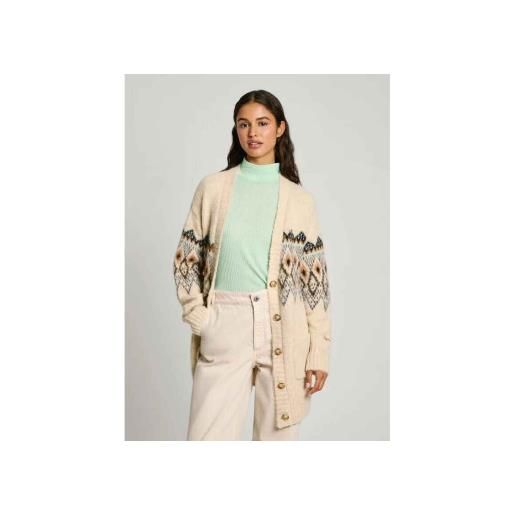 Pepe Jeans per donna. Pl702195 cardigan helia bianco sporco [3184238], casual, poliestere