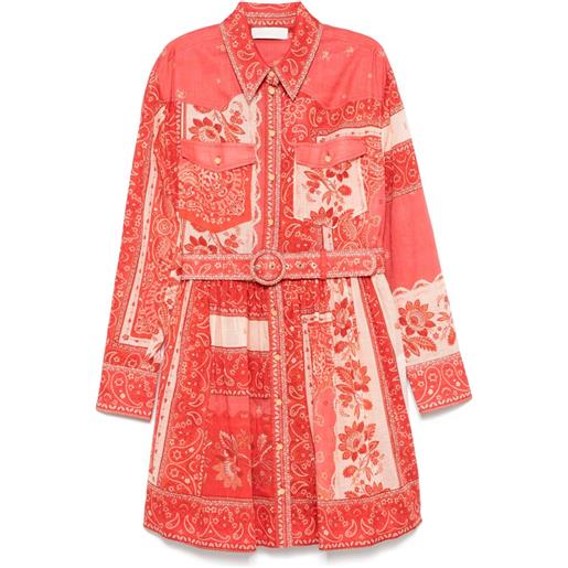 ZIMMERMANN abito corto lucky - rosso