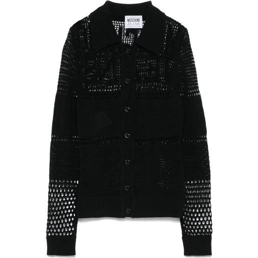 MOSCHINO JEANS camicia in misto cotone - nero