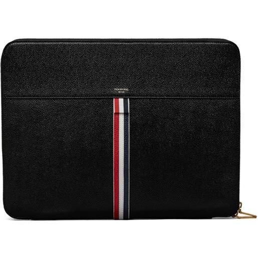 Thom Browne portafoglio in pelle - nero