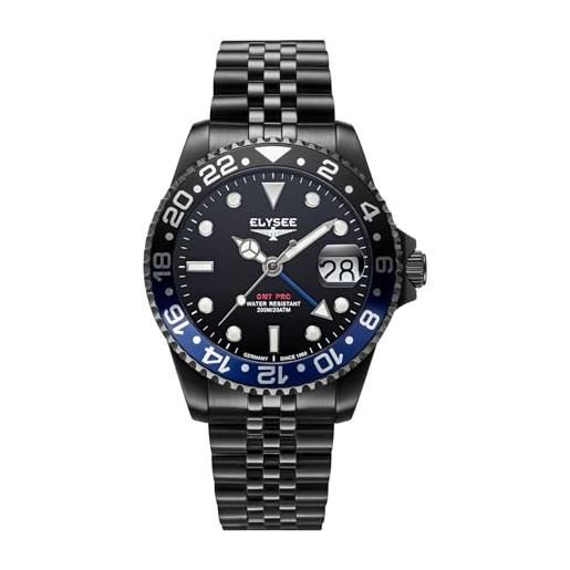 Elysee Orologio Uomo ZIROS Chrono 44mm - Automatico, Riserva Di Carica, Datario, Cinturino Pelle, Vetro Zaffiro, 5 ATM - 3