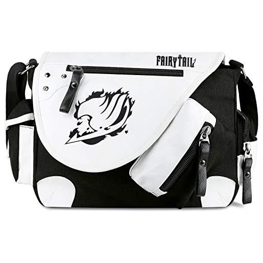 Roffatide anime fairy tail borsa a tracolla sacchetto del messaggero messenger in tela borsa da scuola patta in pelle sintetica