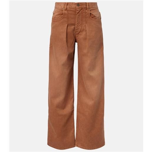 Isabel Marant jeans a gamba larga e vita alta rodaynaga