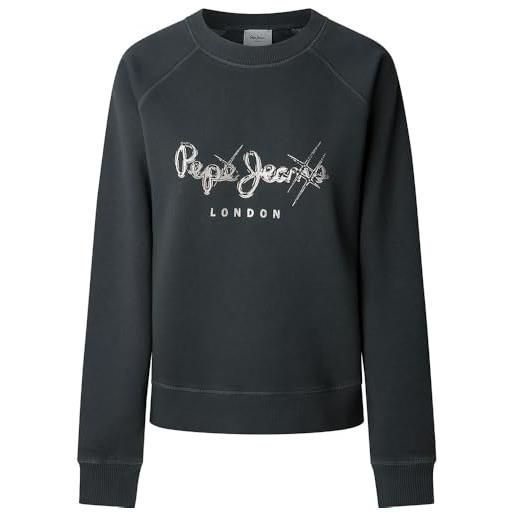 Pepe Jeans lupita maglia di tuta, rosa (rosa lavato), xs donna