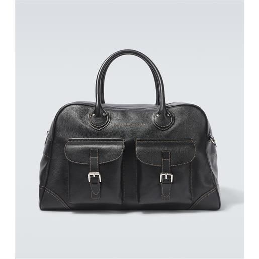 Brunello Cucinelli borsa da viaggio in pelle