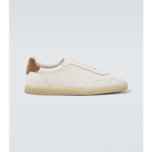 Brunello Cucinelli sneakers in pelle con suede