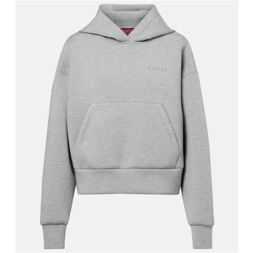Gucci felpa in jersey con cappuccio