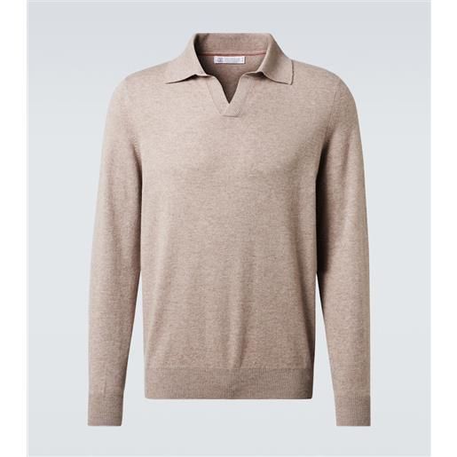 Brunello Cucinelli polo in cashmere