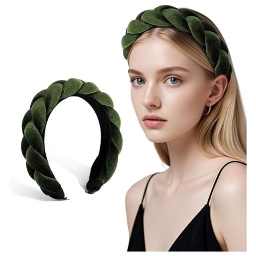 minkissy fascia a treccia fasce da donna carini largo fascia per intrecciata diademi per ragazze elastici per ragazze fascia imbottita sciarpa elegante mancare tessuto