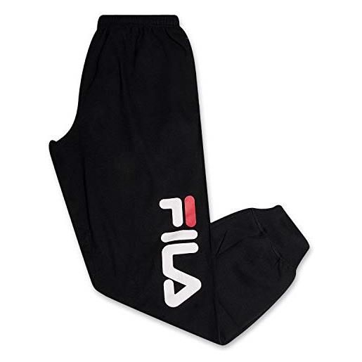 Fila sweatapnts for men big and tall cotton fleece jogger sweatpants black 4xlt
