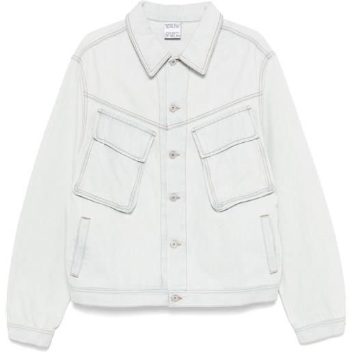 COUNTY OF MILAN giacca cargo denim - blu