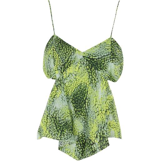 IRO canottiera con stampa - verde