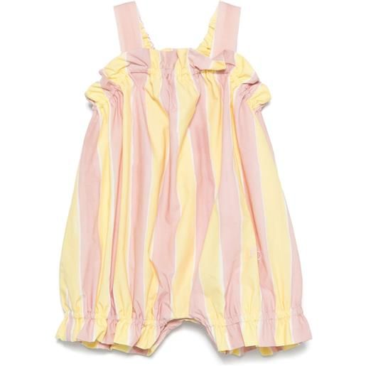 Fendi Kids tutina a righe - rosa