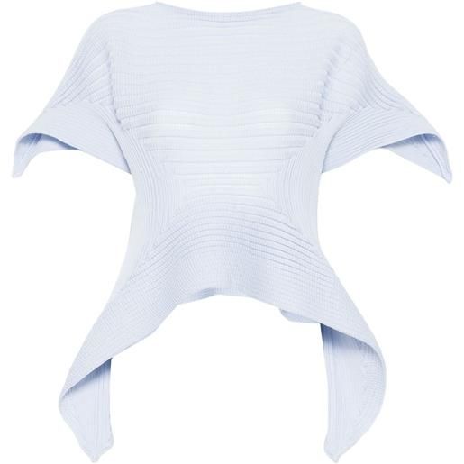 Issey Miyake top subdued - blu