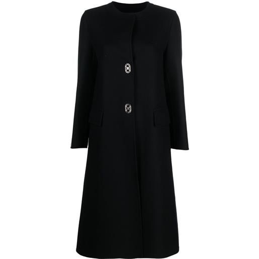 Ferragamo cappotto monopetto - nero