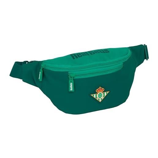 Safta real betis - marsupio con tasca esterna, ideale per giovani e bambini di diverse età, comodo e versatile, qualità e resistenza, 23 x 9 x 12 cm, verde acqua, m, casual