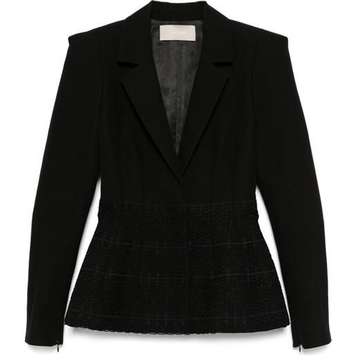 Elie Saab blazer con peplum - nero