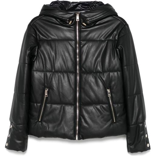 LIU JO piumino con cappuccio - nero