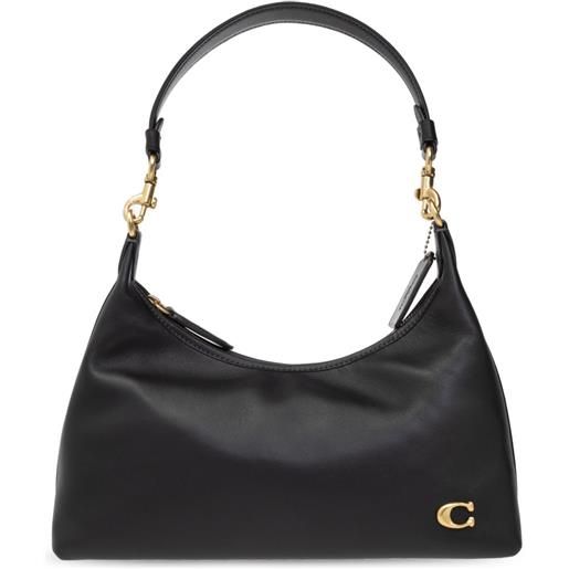 Coach borsa a spalla juliet con applicazione - nero