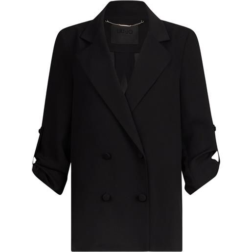 LIU JO blazer enver in raso - 22222 black