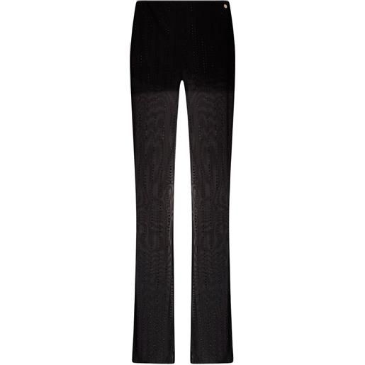 LIU JO pantaloni in tulle - nero