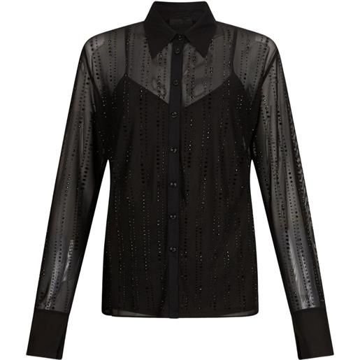 LIU JO camicia in tulle - nero