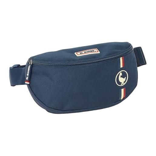 Safta el ganso eclipse - marsupio per bambini, ideale per giovani e bambini di diverse età, comodo e versatile, qualità e resistenza, 23 x 9 x 14 cm, blu navy, m, casual, marina militare, m, casual