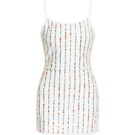 Oséree abito corto con strass - bianco