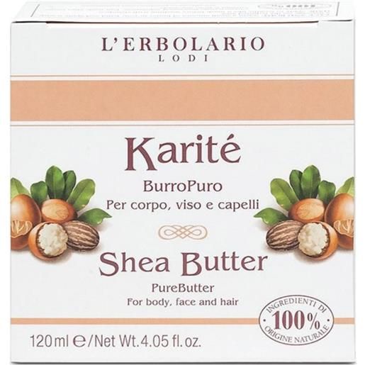 L'ERBOLARIO Srl karite burro puro corpo viso capelli 120ml